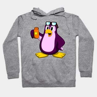 Penguin with Suncream & Sunglasses Hoodie